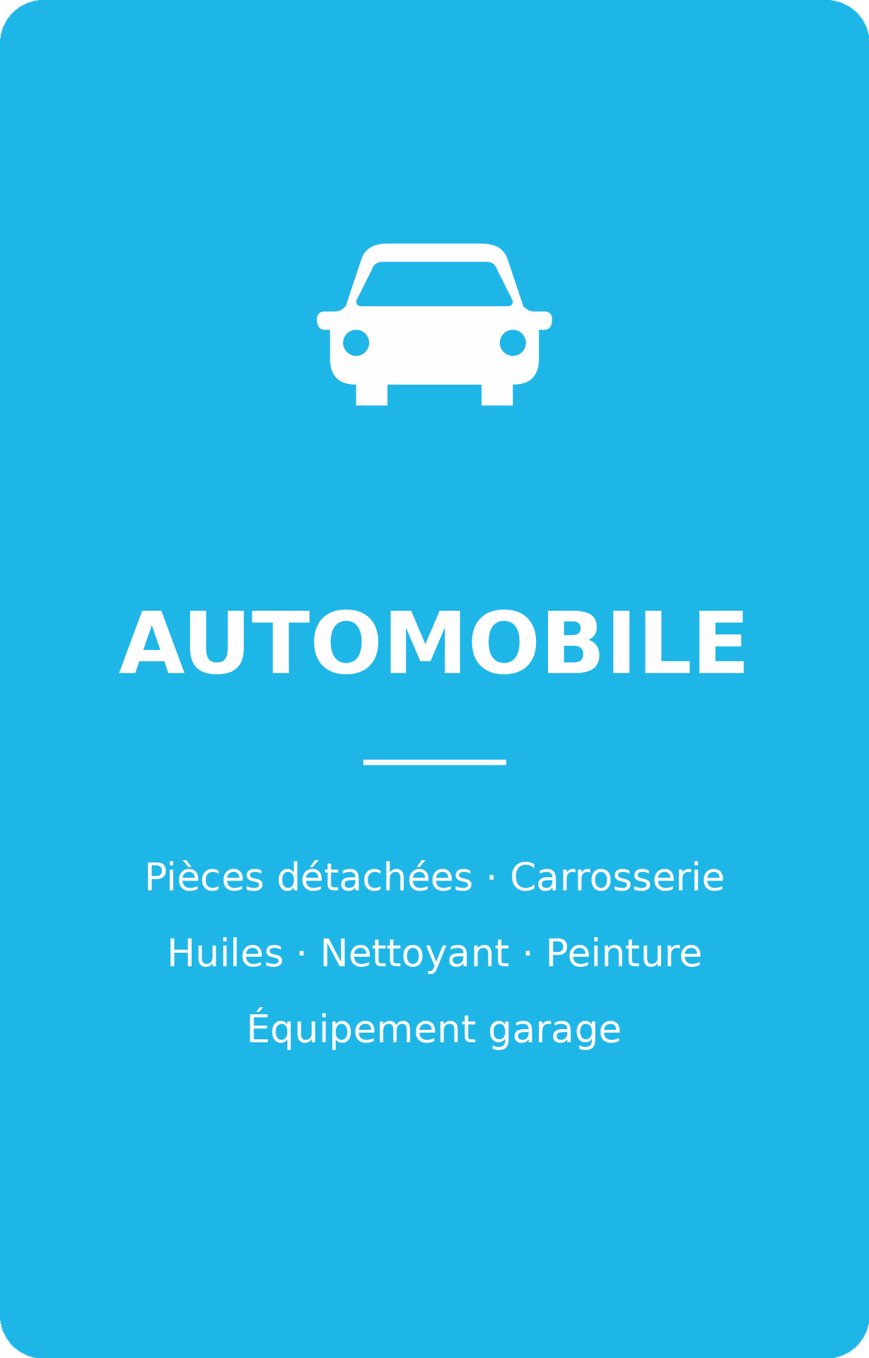 Automobile - Pièces détachées, Carrosserie, Huiles, Nettoyant, Peinture, Équipement garage