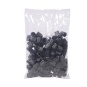 Bouchon de valve plastique noir joint en caoutchouc 100pcs