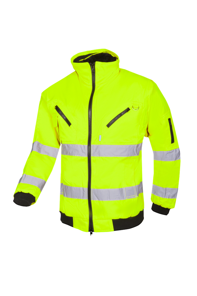 [029A-FY1-XS] Blouson d'hiver haute visibilité avec manches détachables  Jaune Fluo Sparrow SIOEN (XS)