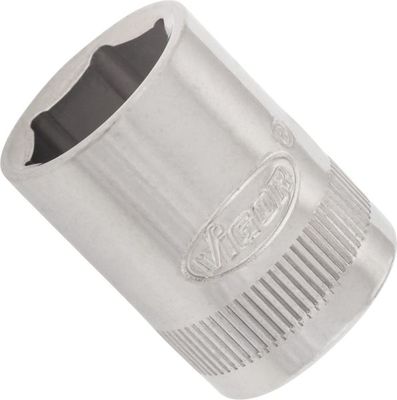 [V2271N] [⚠Déstockage] VIGOR Douille à 6 pans ∙ V2271N ∙ Carré creux 3/8 pouce (10 mm) ∙ Profil à 6 pans extérieurs ∙ Taille 13 mm