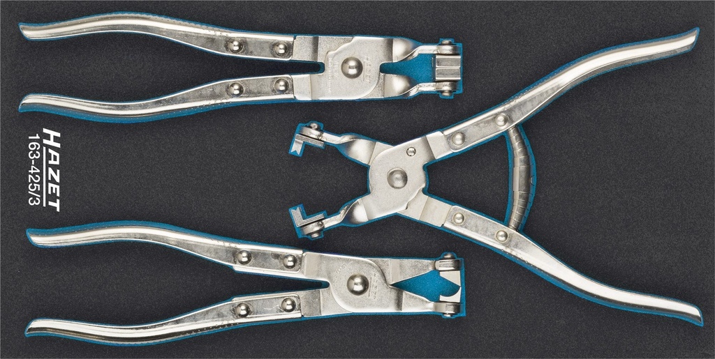 [163-425/3] HAZET Jeu de pinces pour colliers de serrage 163-425/3 ∙ 3 pièces