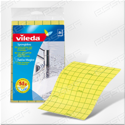 [⚠Déstockage] 127944 Spongidou Lavette Eponge 25x36cm 3pc