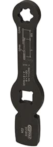 [517.0914] KSTOOLS 517.0914 Clé à frapper TORX® E 24 pour raccords d'étriers de frein - En matière Robuste et Résistante
