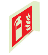 SIGNALISATION PICTO EXTINCTEUR DRAPEAU 200X200 TYPE 2