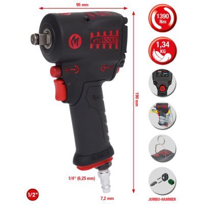[515.1270] KS Tools 515.1270 CLÉ À CHOCS MINI MONSTER 1/2'', 1390 NM