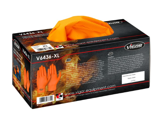 [V6436-XL] VIGOR - Gants ∙ grip ∙ 90 pièces