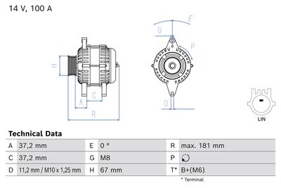 [0986086510] [⚠Déstockage] BOSCH DEMAR/ALTER ECH 