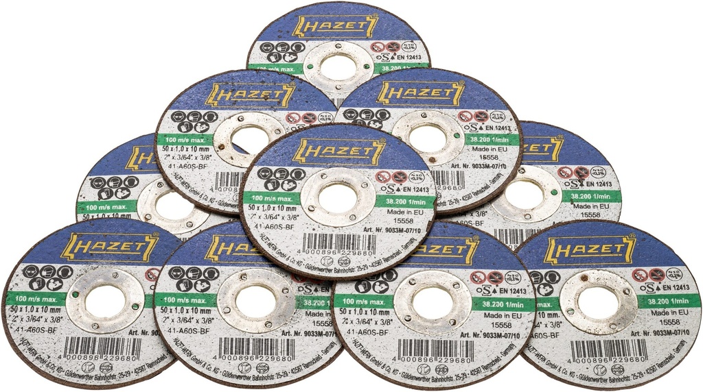 [9033M-07/10] HAZET - Disques à tronçonner · ∅ 50 mm