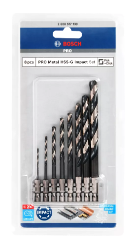 8p set Foret HSS-G  2,3,4,5,6,7,8,10