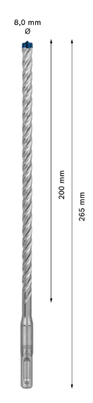 [2608900090] Foret SDS plus-7X 8x200x265mm