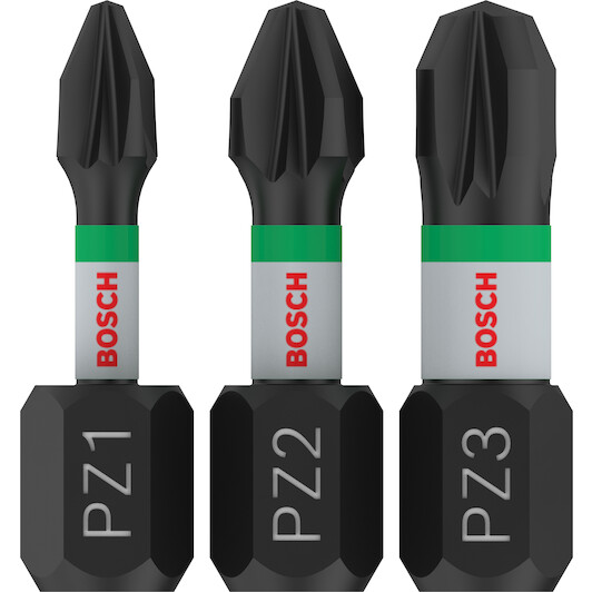 [⚠Déstockage] Embout de vissage Impact Control PZ1/2/3 25mm 3st