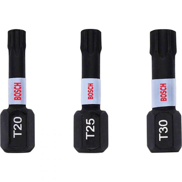 [⚠Déstockage] Embout de vissage Impact Control T20/25/30 25mm 3st