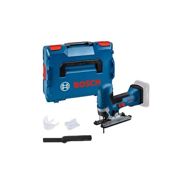 [06015B2000] [⚠Déstockage] Scie sauteuse sans fil GST 18V-125 S (Chargeur et batterie Li-Ion non livrée, 1x Lame de scie sauteuse T 144 D Speed for Wood (3pcs), pare-éclats, kit d'extraction de poussière et patin en plastique)