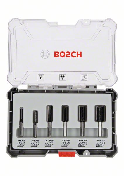 [⚠Déstockage] Set 6 pièces fraises droit 8mm 