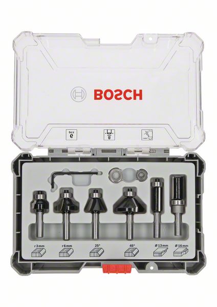 [⚠Déstockage] Set 6 pièces fraises arrondir et profiler 8mm 