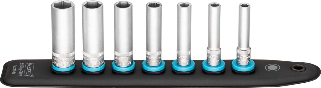 [850LG-SR/7] HAZET - SmartRail avec 7 emplacements ∙ longueur : 245 mm ∙ 7 pièces