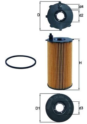 [⚠Déstockage] FILTRE A HUILE MAHLE