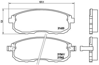 [P56021] [⚠Déstockage] PLAQUETTES DE FREIN BREMBO