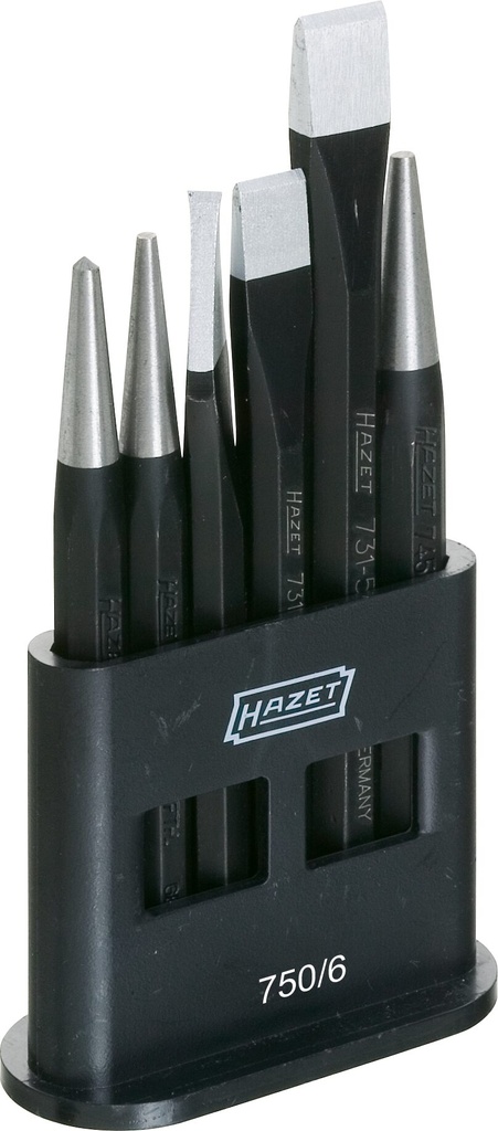 [750/6] HAZET - Jeu de burins, · chasse-goupilles, · pointeaux