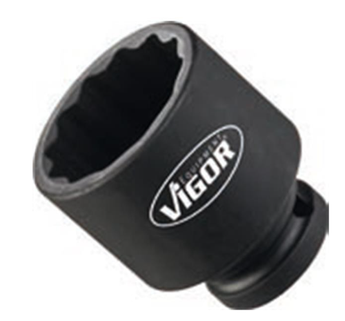 [V4478] VIGOR - Douille à chocs (12 pans) ∙ courte ∙ taille 36 mm
