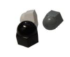 [56661.220.001] [⚠Déstockage] 25 Capuchons de protection pour vis hexagonales et écrous hexagonaux Noir Plastique Polyéthylène M22