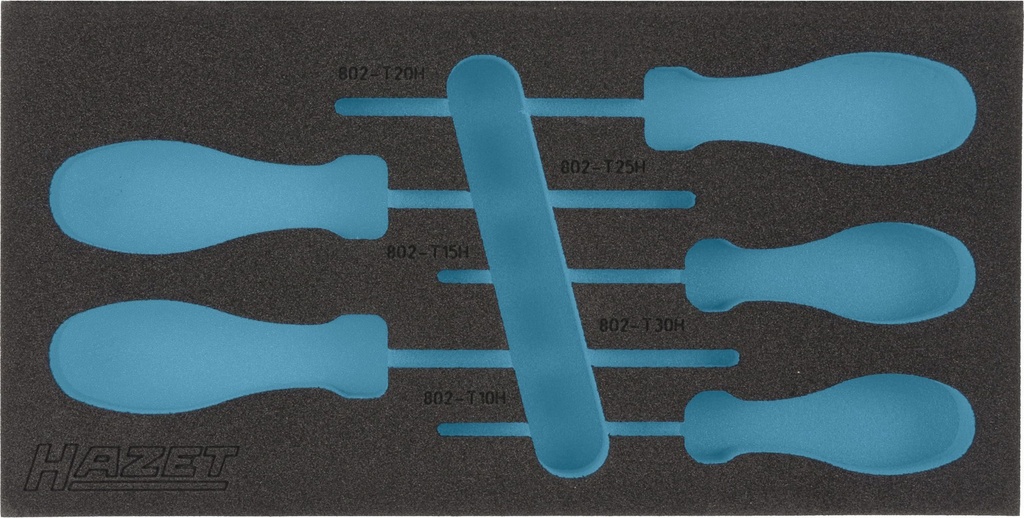 [163-185L] HAZET Garniture en mousse souple bimatière 163-185L ∙ L x l : 342 mm x 172 mm