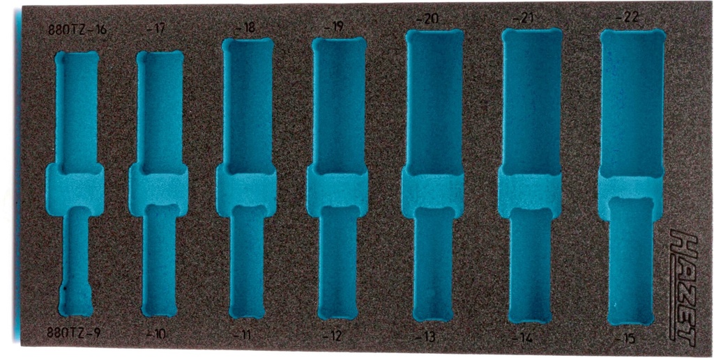 [163-259L] HAZET - Garniture en mousse souple bimatière