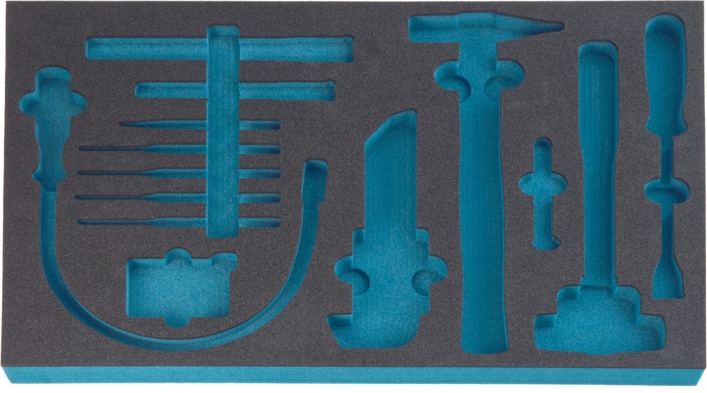 [163-60L] HAZET - Garniture en mousse souple bimatière
