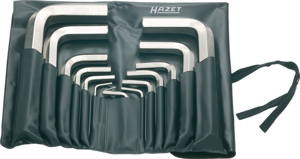 [2100/14P] HAZET Jeu de clés mâles coudées 2100/14P ∙ Profil à 6 pans intérieurs ∙ 14 pièces ∙ 2 – 22