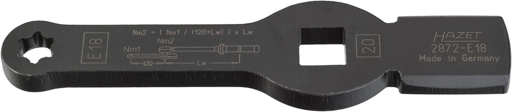 [2872-E18] HAZET - Clé à frapper TORX® ∙ avec 2 surfaces de frappe