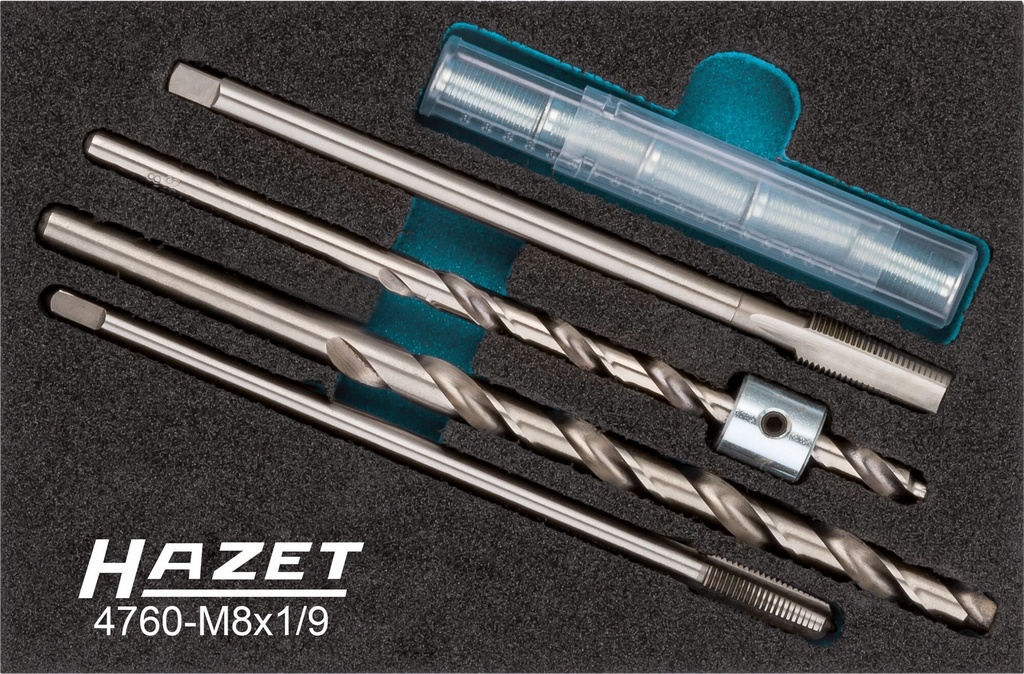[4760-M8X1/9] HAZET - Kit de réparation des bougies de préchauffage
