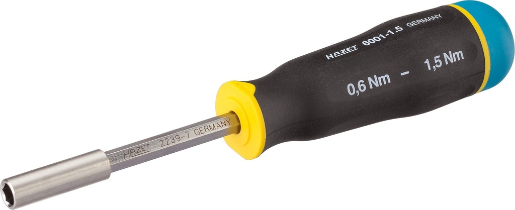 [6001-1.5/3] HAZET - Tournevis dynamométrique ∙ 6001 ∙ 0,4 – 5,4 Nm