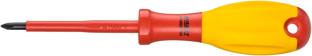 [810VDE-PH1] HAZET Tournevis d'électricien ∙ avec isolation de protection 810VDE-PH1 ∙ Profil Phillips PH ∙ Taille PH1