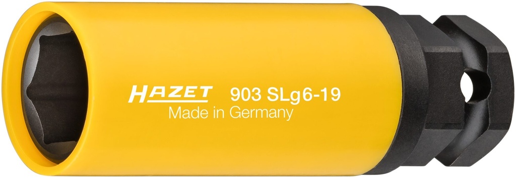 [903SLG6-19] HAZET - Douille à chocs ∙ 6 pans ∙ taille 19 mm ∙ longueur : 85 mm