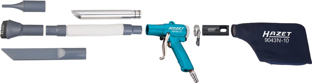 [9043N-10] HAZET - Pistolet aspirant et soufflant · réversible ∙ longueur : 148 mm