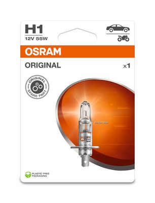 [641501BLOSRAM] AMPOULE H1 12V 55W P14.5S OSRAM (BLISTER)