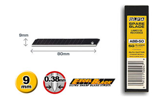 [⚠Déstockage] Olfa® couteau sécable ABB-50, 9 mm/ très pointu(50)