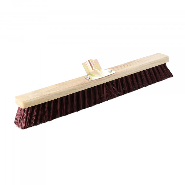 [571385] WILMART - Balai de cantonnier PVC rouge 100 cm - douille 28 mm 