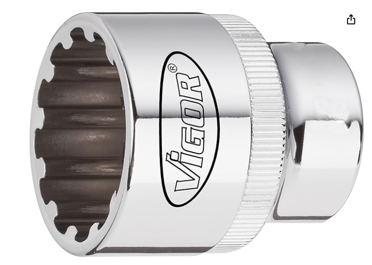 [V1993] VIGOR Douille à profil multiple ∙ V1993 ∙ Carré creux 1/2 pouce (12,5 mm) ∙ Profil de multifonction ∙ Taille 15 mm