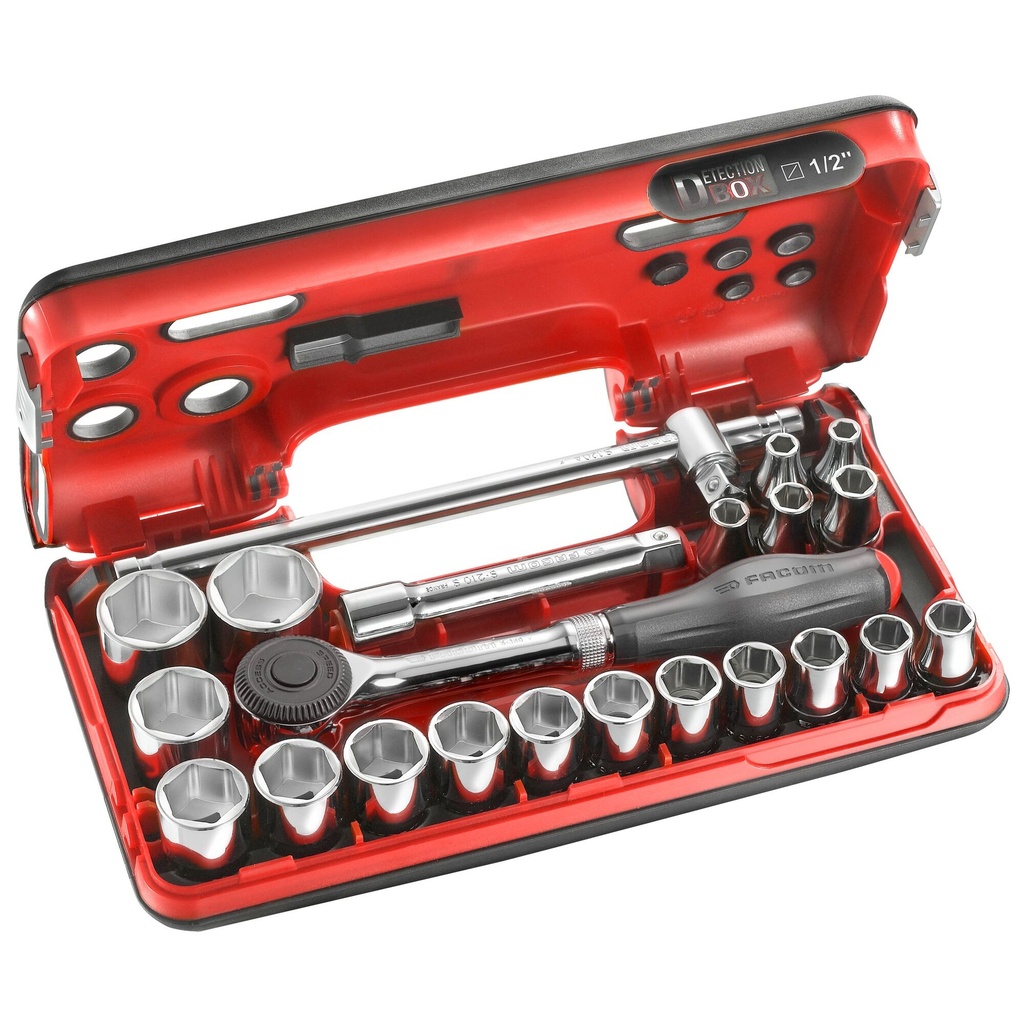 [⚠Déstockage] FACOM S.360DBOX4PB COFFRET DOUILLES 1/2' 6P-22PCS