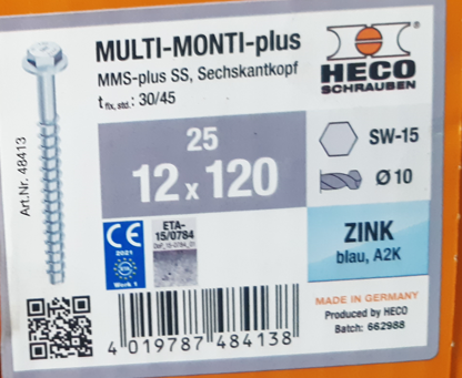 [HECO48413] HECO 12x120 6 pans multi monti plus