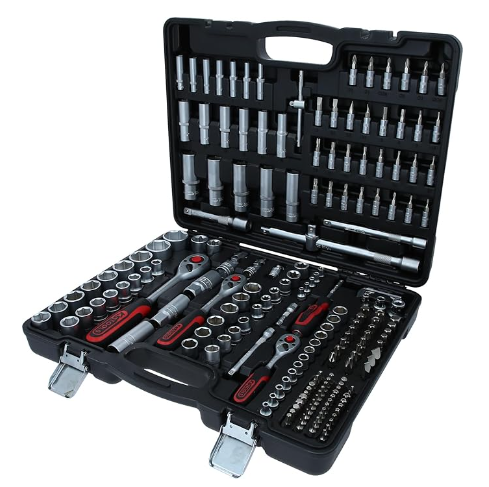 [917.0795] KSTools 917.0795 Caisse à Outils Complète en Coffret Douille de 1/4", 3/8" et 1/2" - Outillage Mécanique, Clés Torx 195 pièces