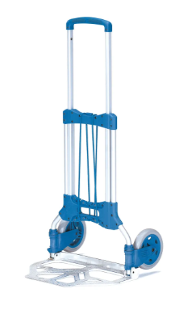 FETRA 1732 Diable compact Charge 125 kg, diable compact repliable en plastique et en aluminium.