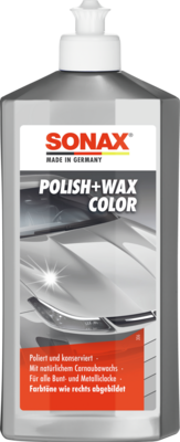 [296300SONAX] SONAX 02963000 Polish + cire couleur gris 500ML