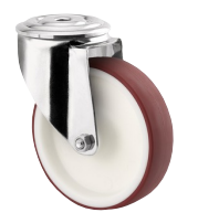 TENTE 8470UAD100P30-13RED Roulette piv inox