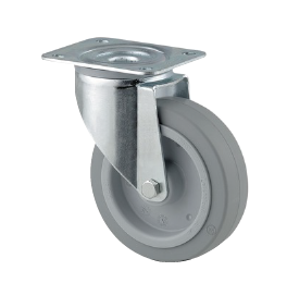 TENTE 3470UFR125P62 GREY roue pivotante sur platine