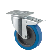 TENTE 3477UFR100P62 blue roulette freiné diametre 100mm charge max 320kg