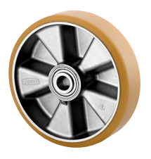 NOVATECH ITP150x50-d20HL60 flat Corps de roue: aluminium, Bandage: polyuréthane coulé, roulements à billes de précision