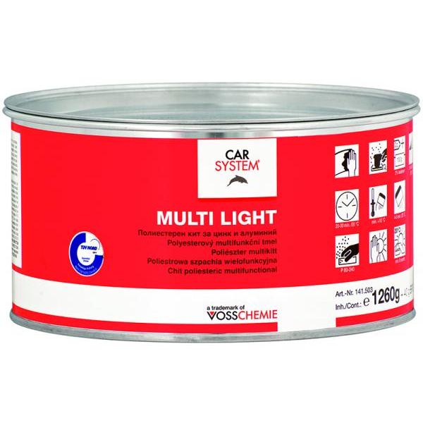 [141.503] MASTIC MULTI LIGHT 1.3 KG AVEC TUBE DE DURCISSEUR (BIDON)