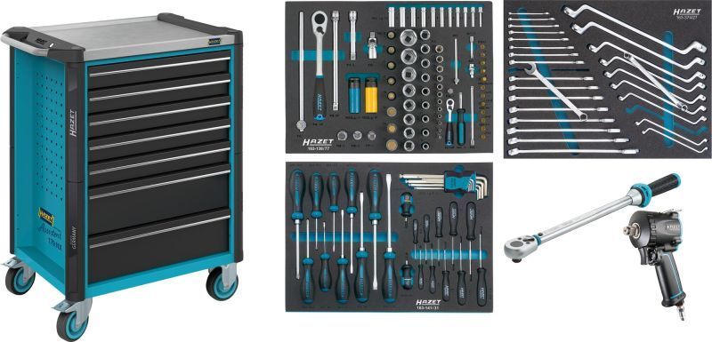 [179NX-7/137] HAZET - Servante d'atelier servante d'atelier Assistent ∙ avec assortiment